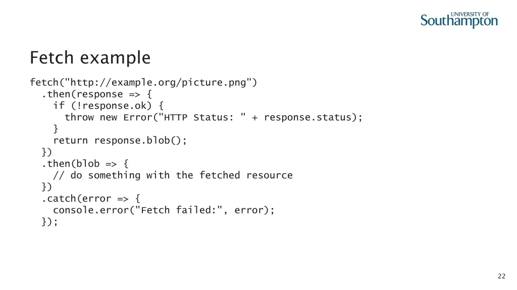 fetch example