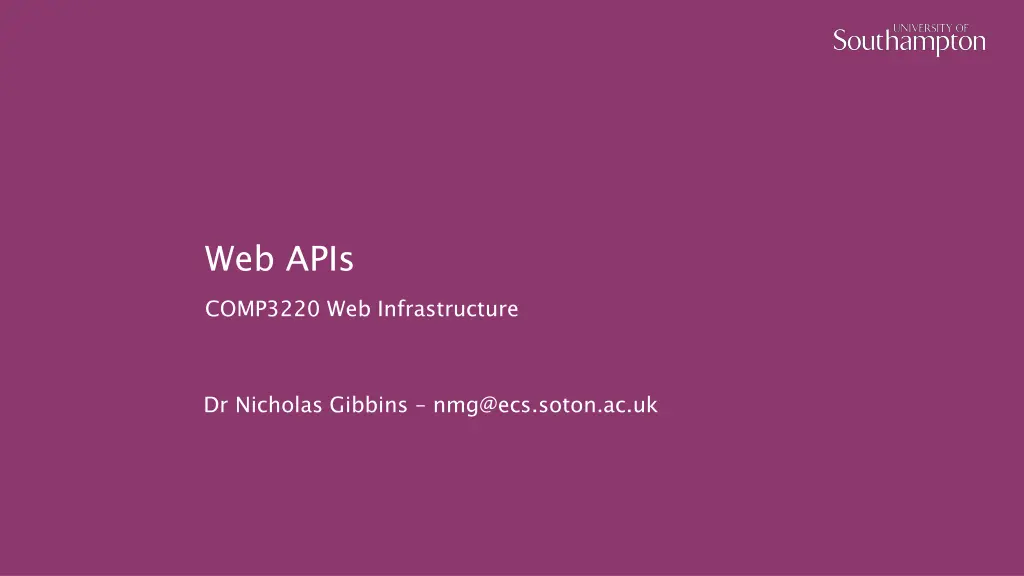 web apis