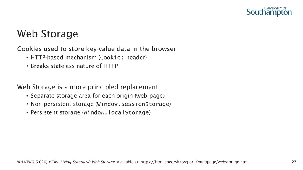 web storage 1