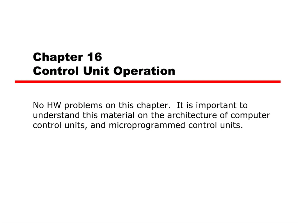 chapter 16 control unit operation