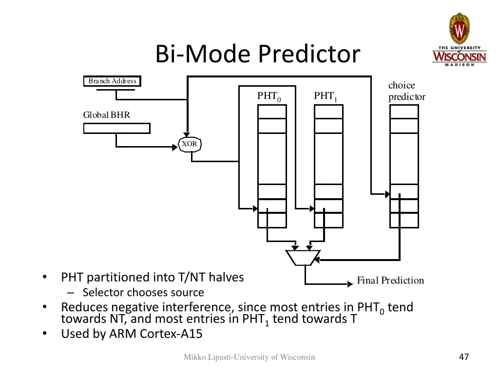 bi mode predictor