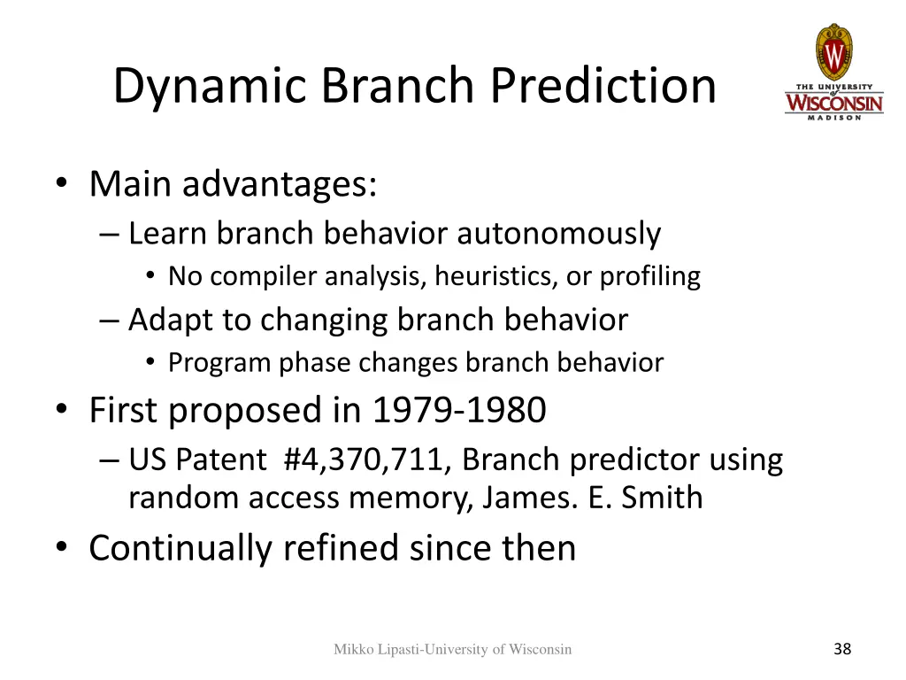 dynamic branch prediction