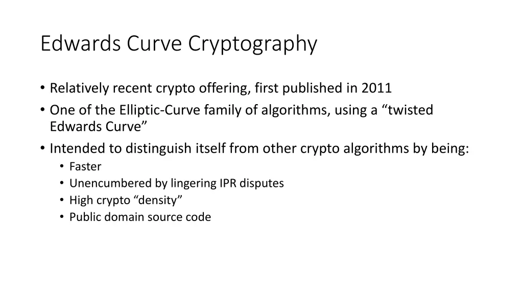 edwards curve cryptography