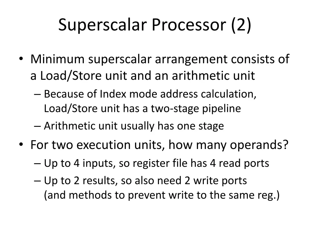 superscalar processor 2