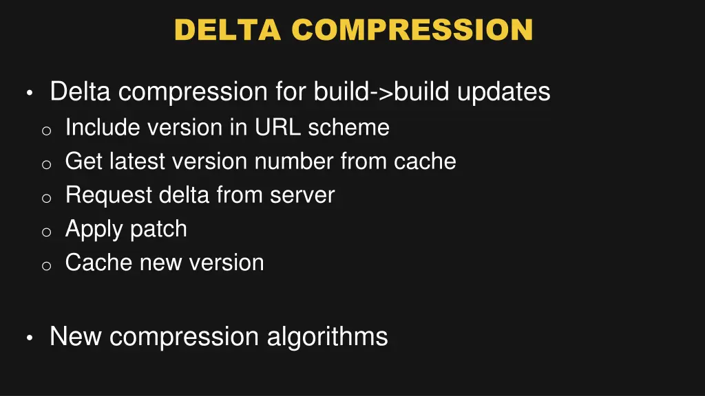 delta compression