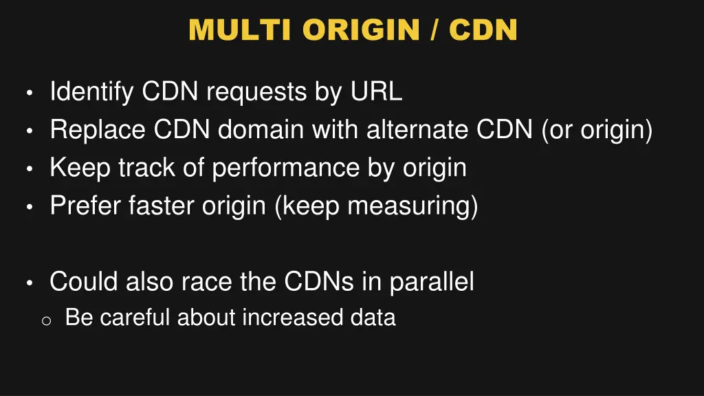 multi origin cdn