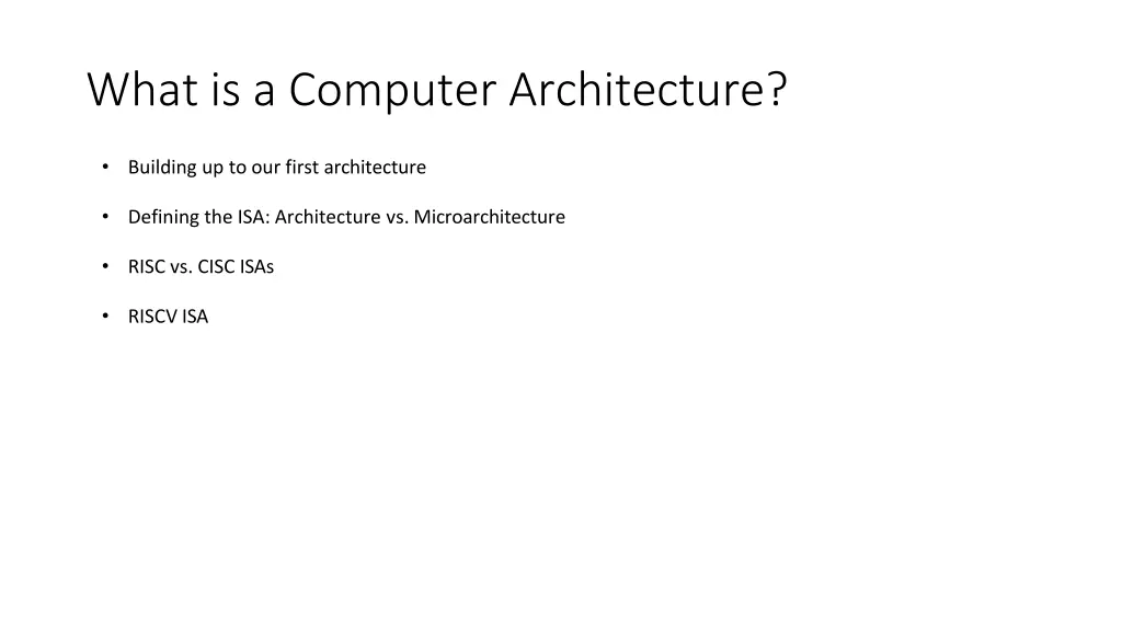 what is a computer architecture