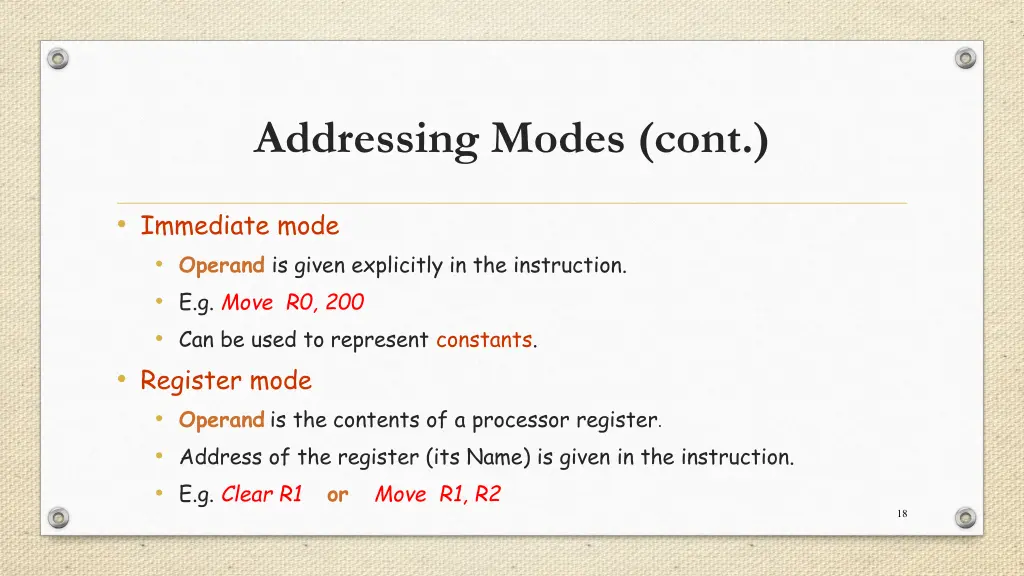 addressing modes cont 1