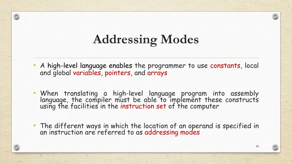 addressing modes