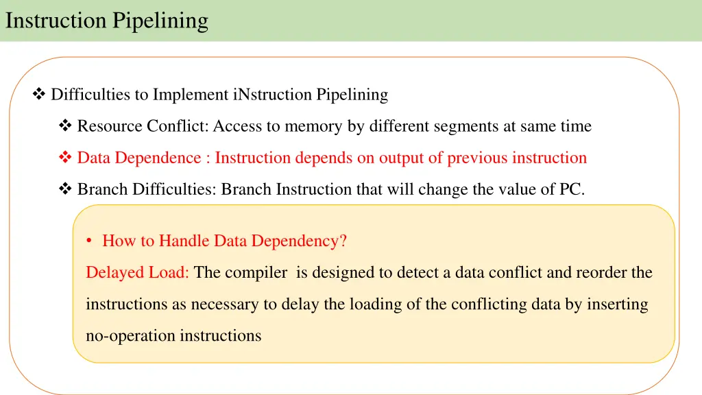 instruction pipelining 7