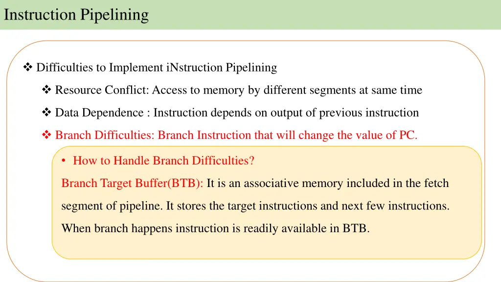 instruction pipelining 9