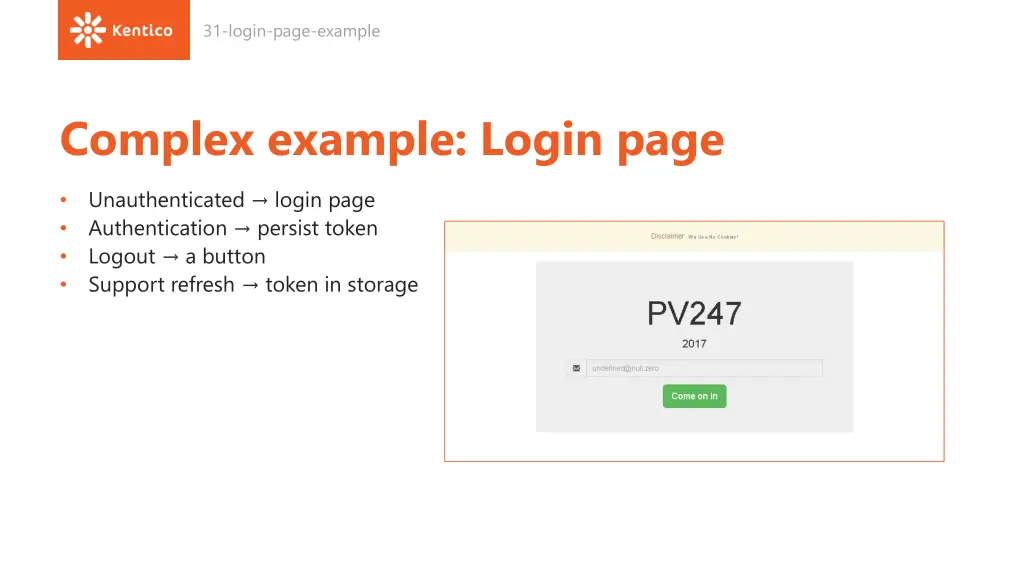 31 login page example