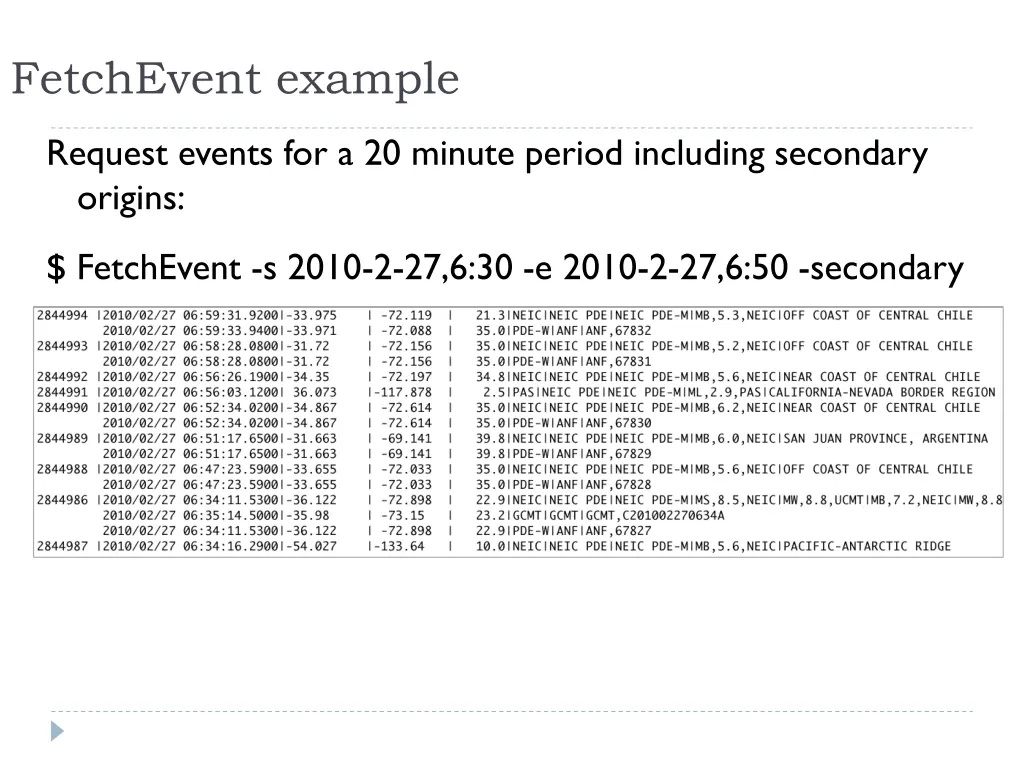 fetchevent example