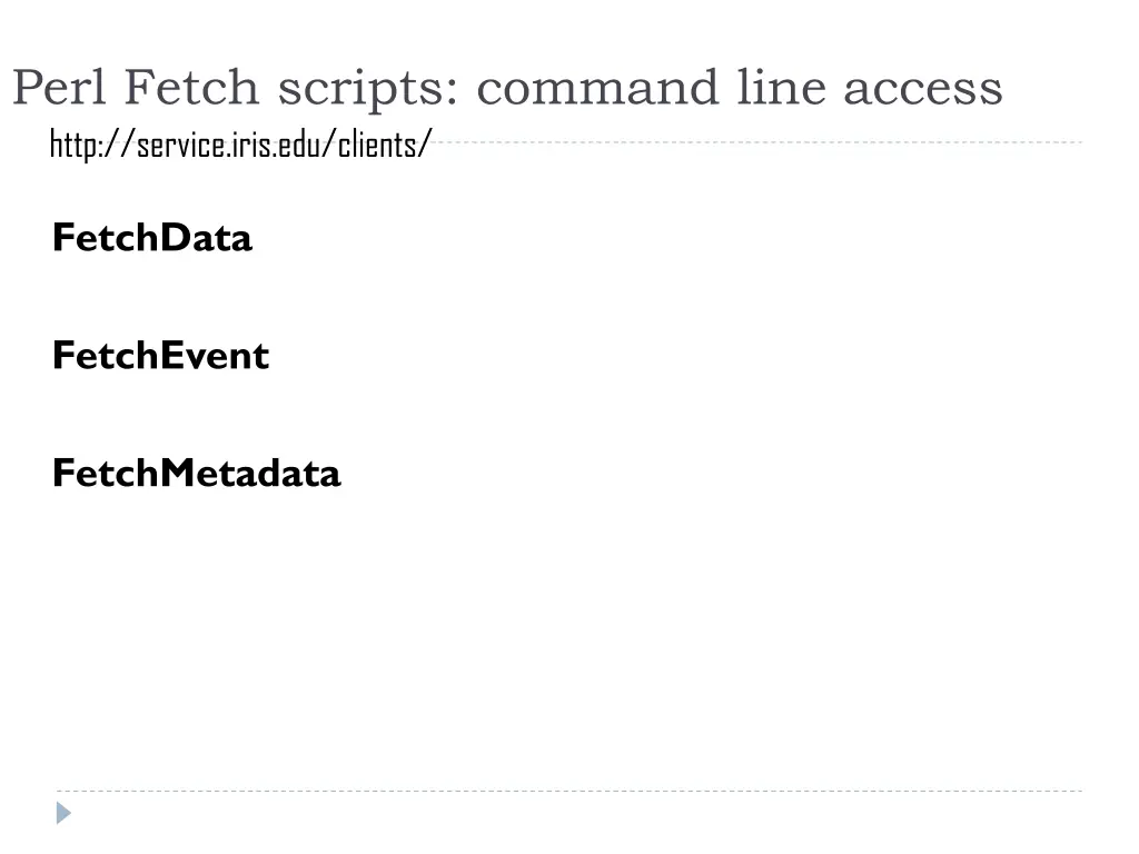 perl fetch scripts command line access http