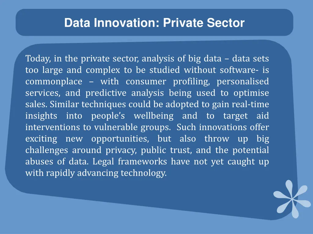 data innovation private sector