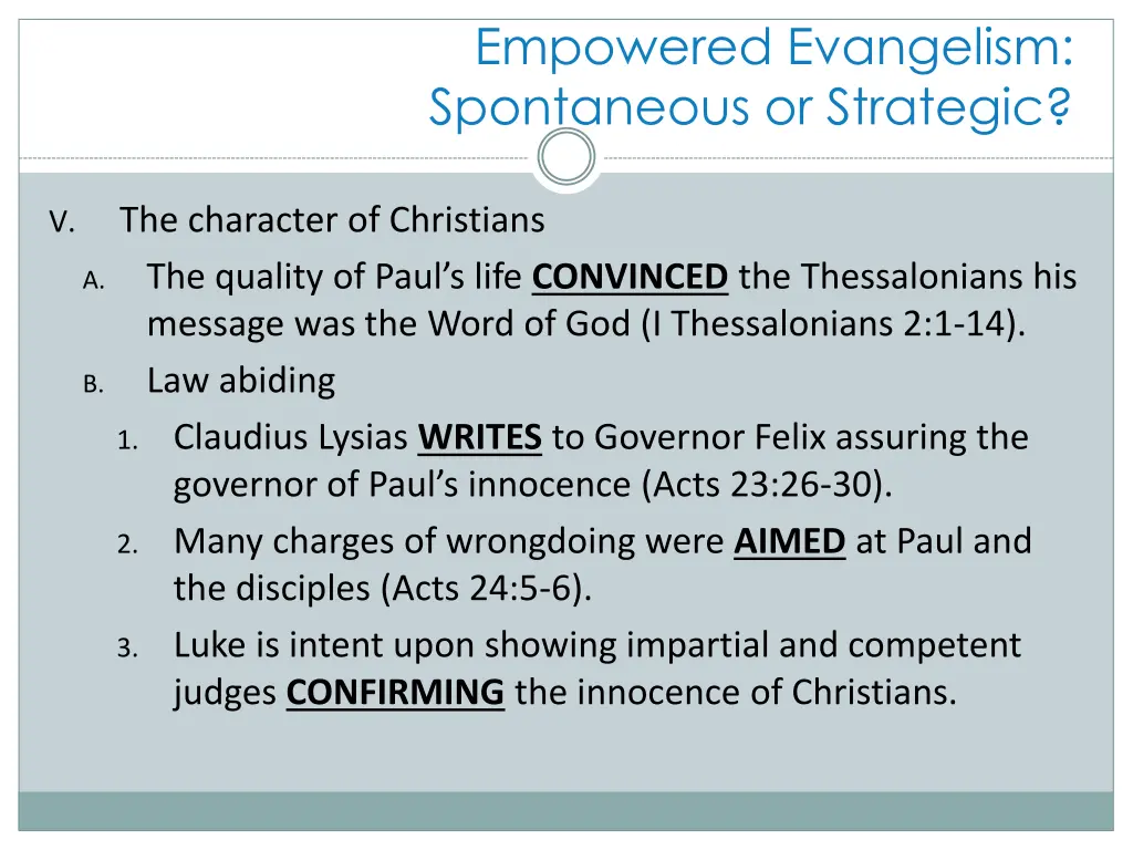 empowered evangelism spontaneous or strategic 16