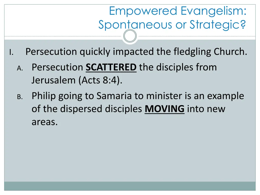 empowered evangelism spontaneous or strategic 3