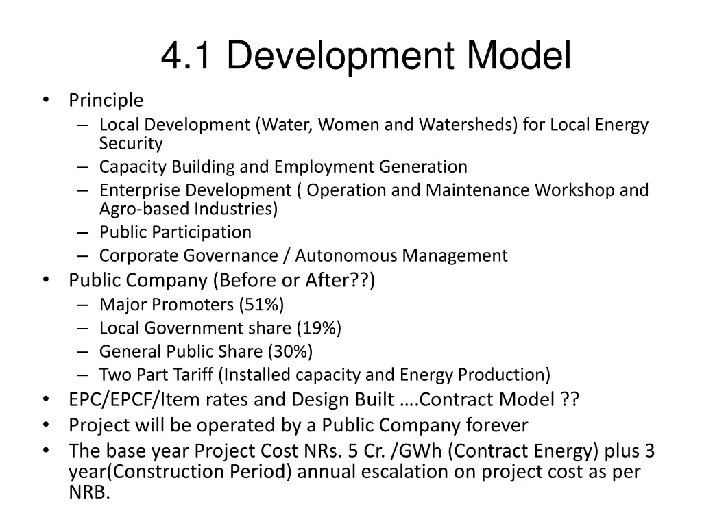 4 1 development model