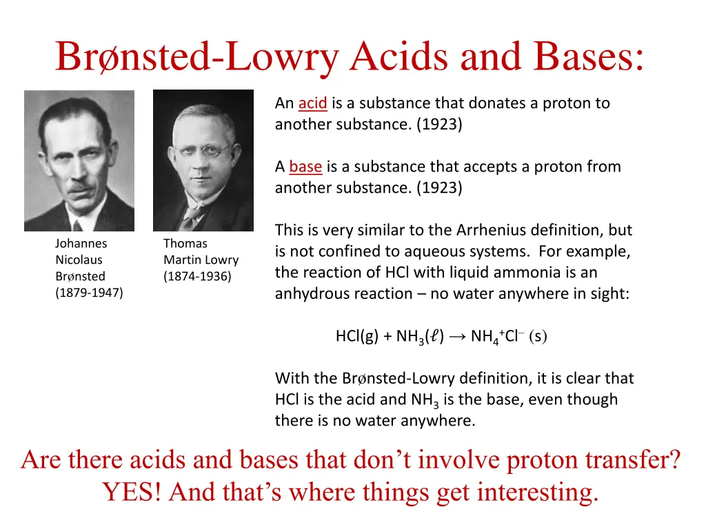 br nsted lowry acids and bases