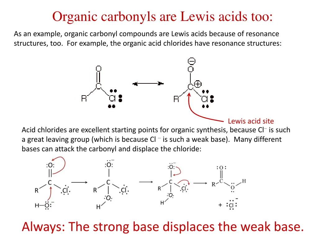 organic carbonyls are lewis acids too