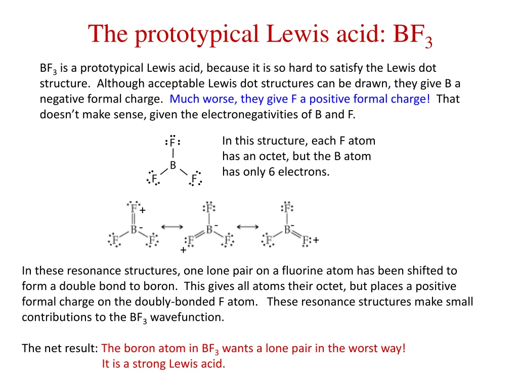 the prototypical lewis acid bf 3