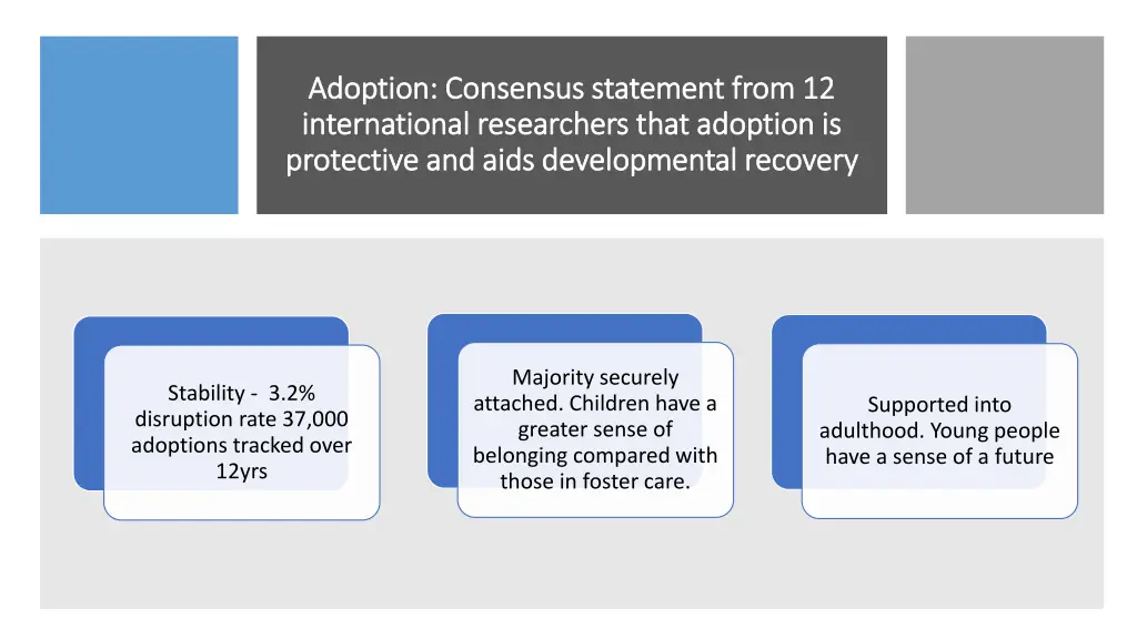 adoption adoption consensus statement from