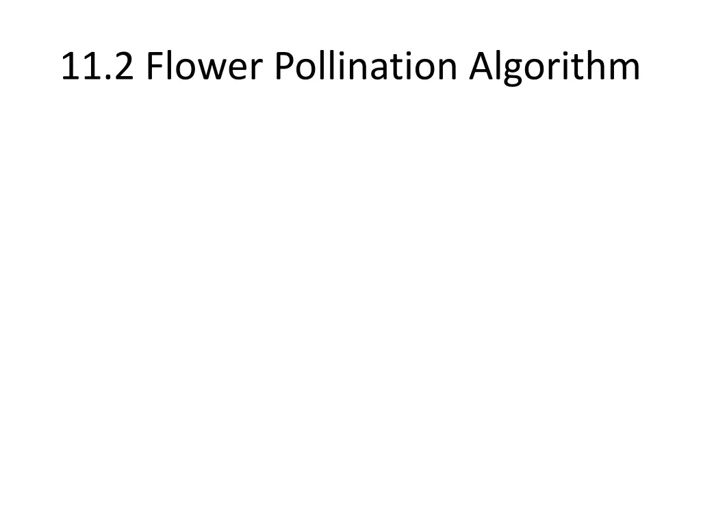 11 2 flower pollination algorithm