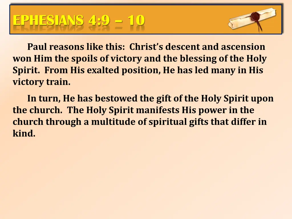 ephesians 4 9 10 7