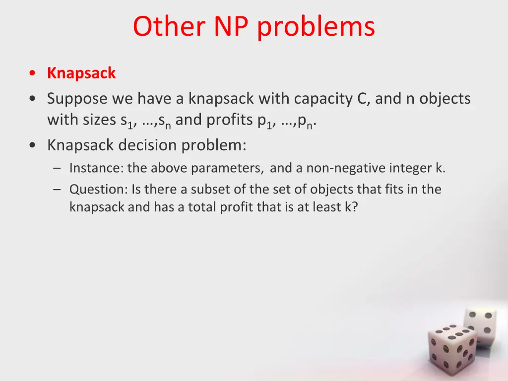 other np problems 1