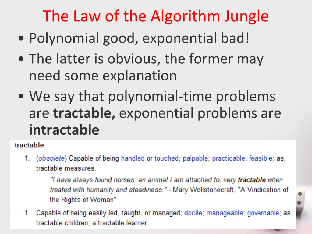 the law of the algorithm jungle polynomial good