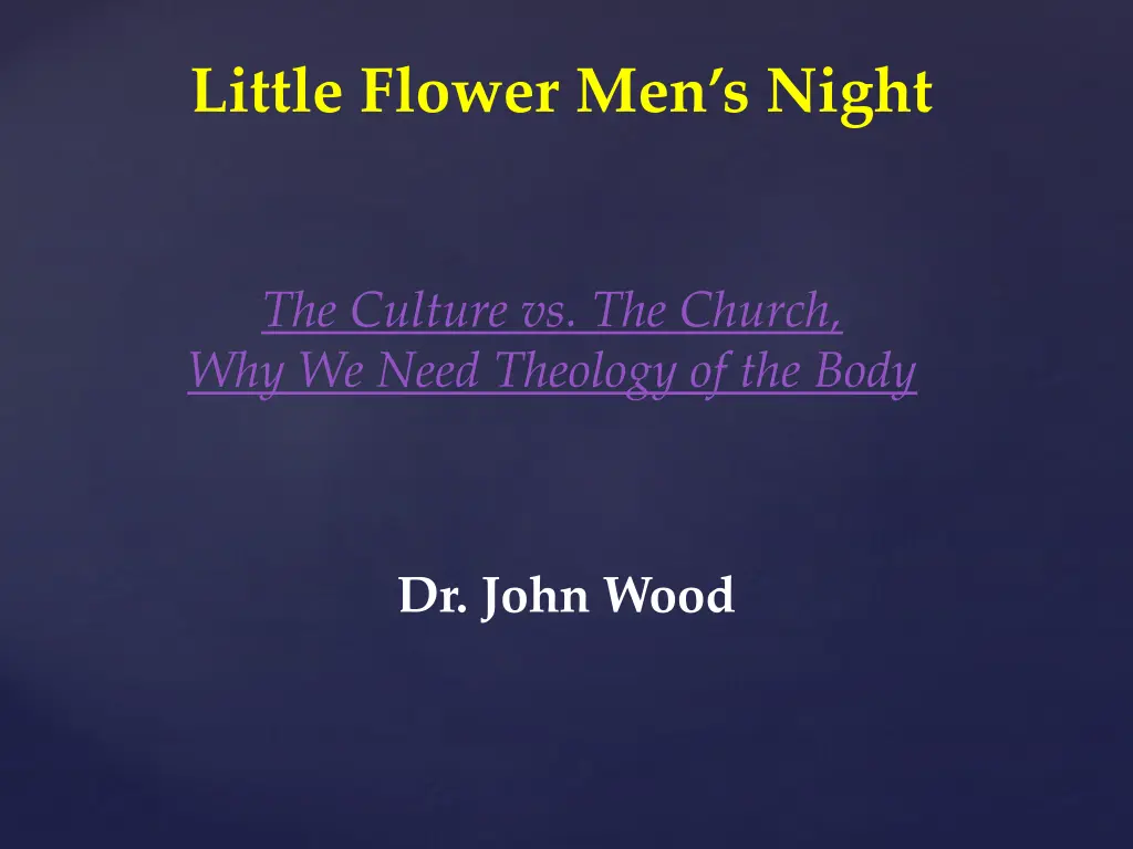 little flower men s night