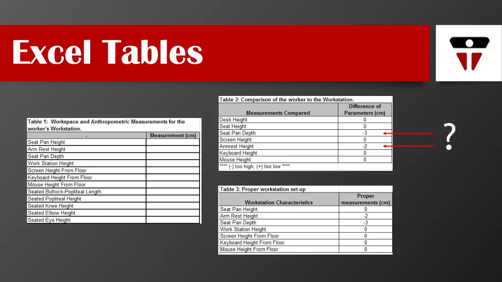 excel tables 1