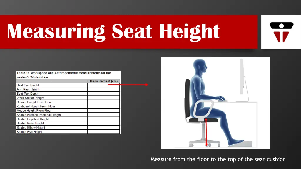 measuring seat height