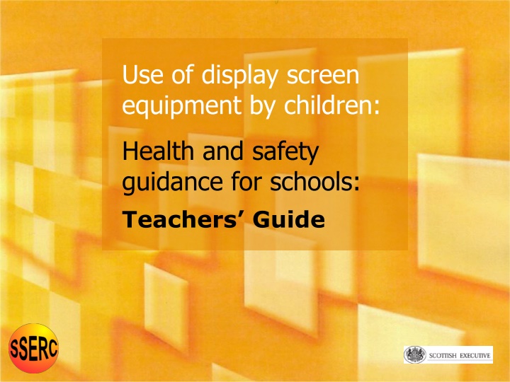 use of display screen equipment by children