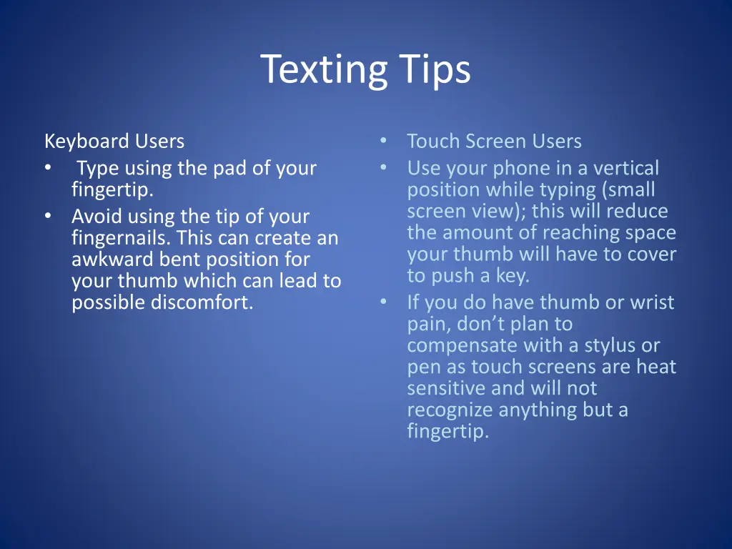 texting tips 1