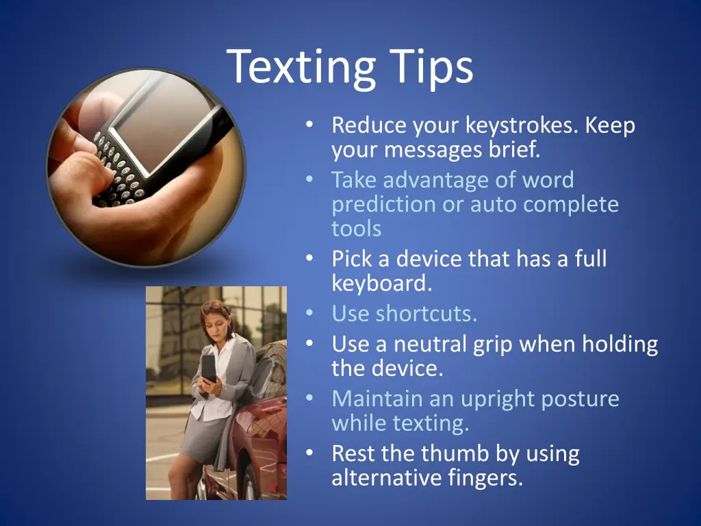 texting tips