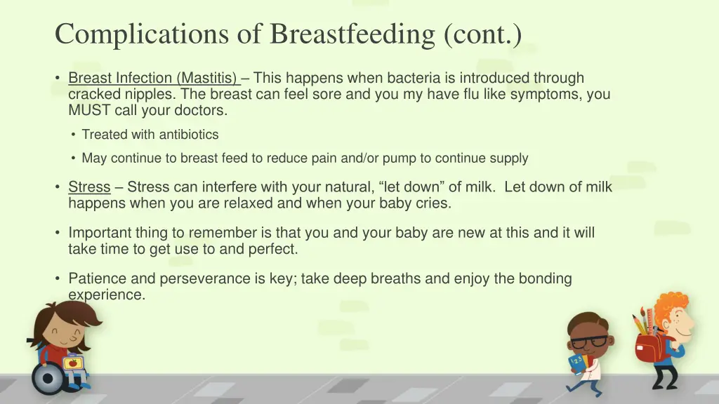 complications of breastfeeding cont 1