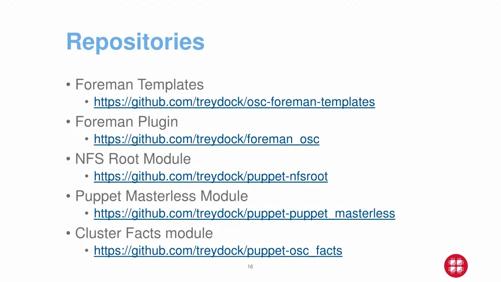 repositories