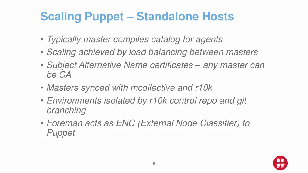 scaling puppet standalone hosts