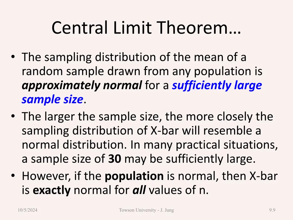 central limit theorem