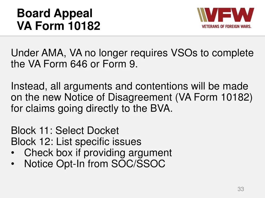 board appeal va form 10182