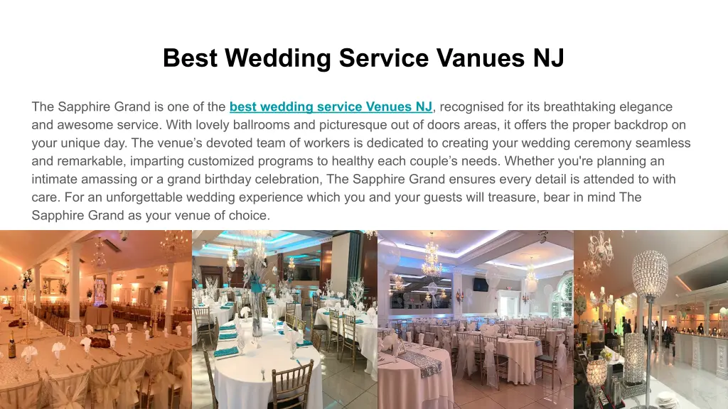 best wedding service vanues nj