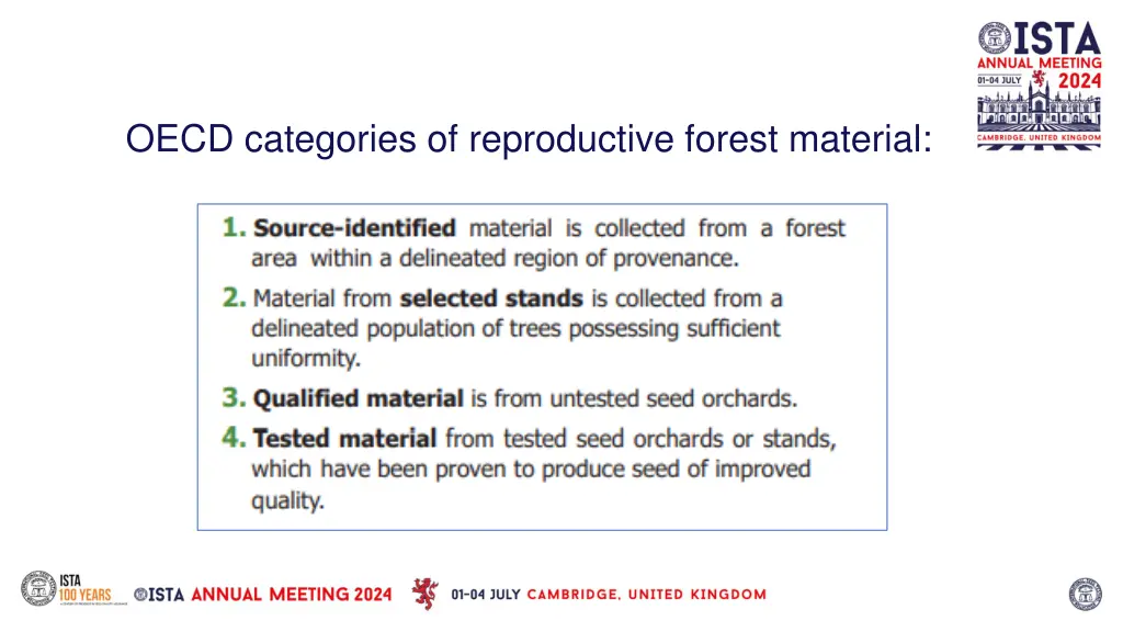 oecd categories of reproductive forest material