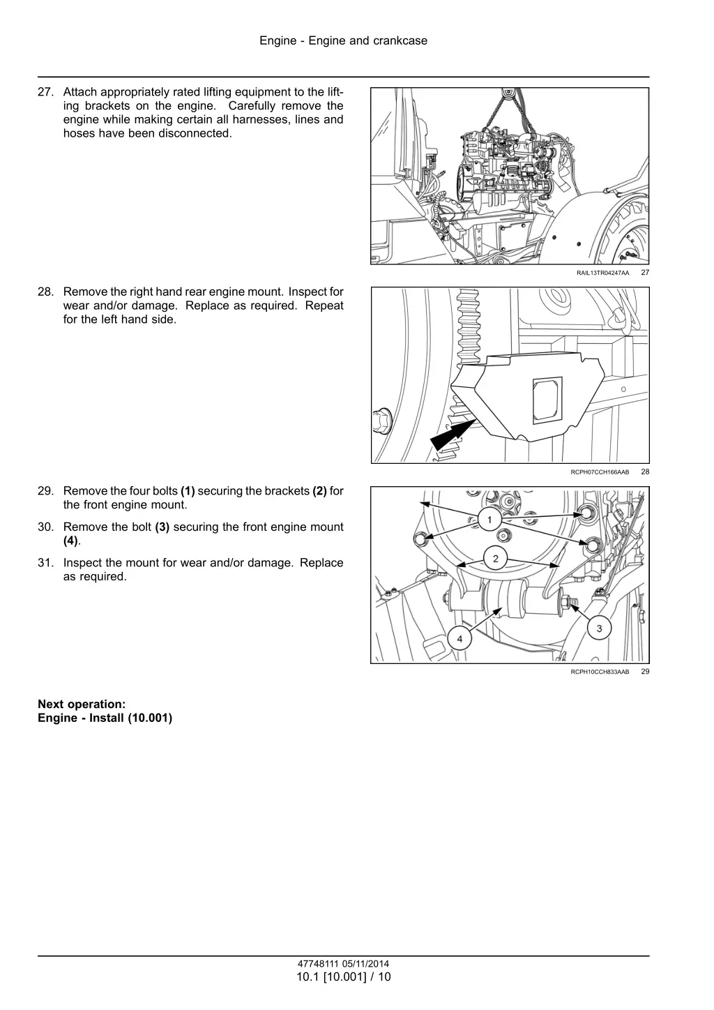 engine engine and crankcase 7