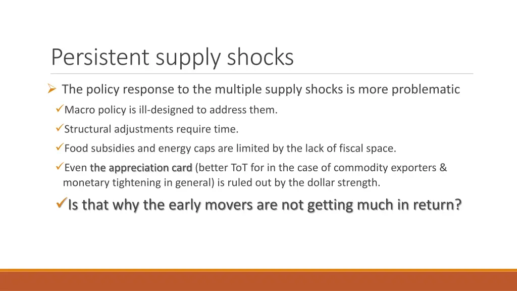 persistent supply shocks