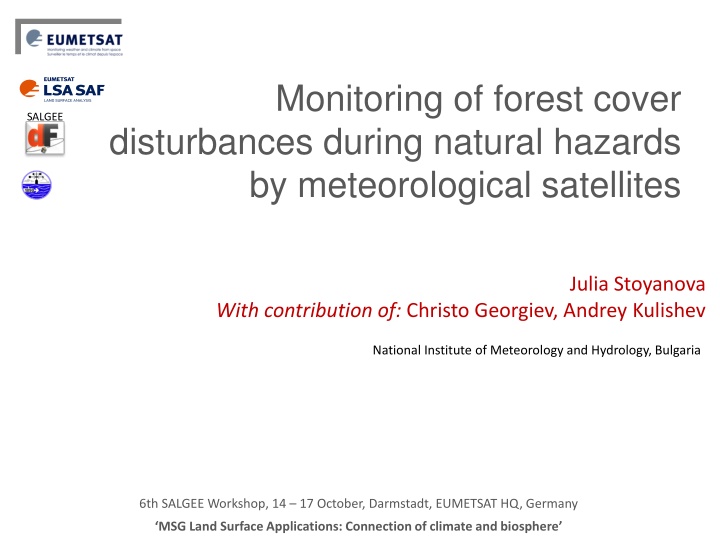 monitoring of forest cover disturbances during