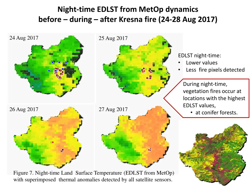 night time edlst from metop dynamics before