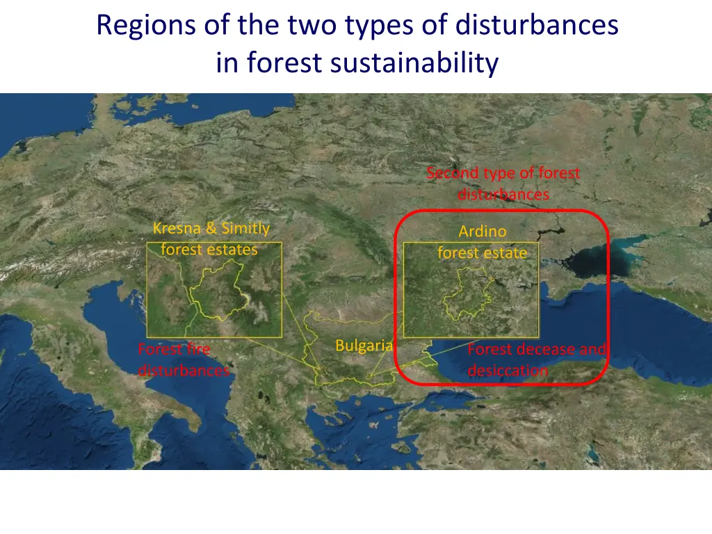 regions of the two types of disturbances 1