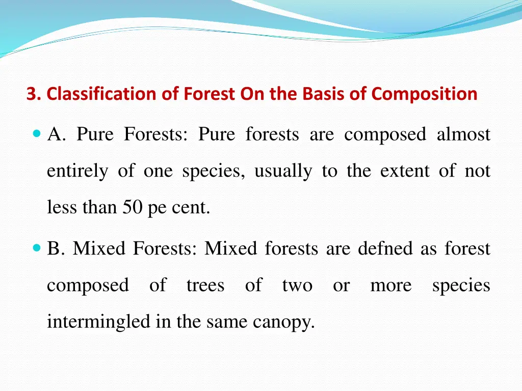 3 classification of forest on the basis