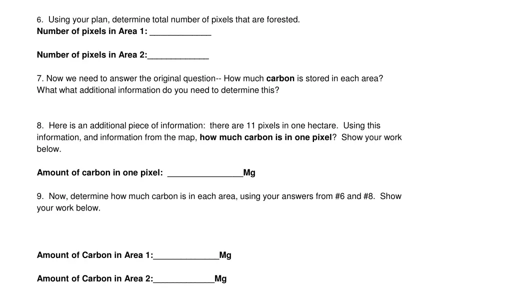 6 using your plan determine total number